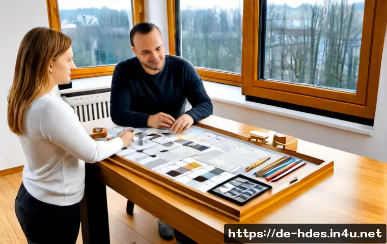홈디자인 컨셉 기획부터 완성까지 과정 - Photorealistic interior design concept planning scene in a bright contemporary German apartment, an ...