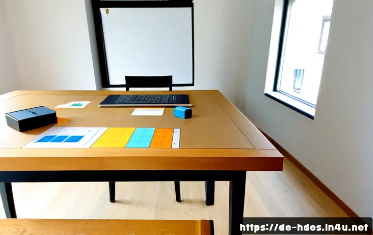 홈디자인 프로젝트 타임라인 관리 - Photorealistic German home renovation project planning scene, organized oak dining table with a blan...